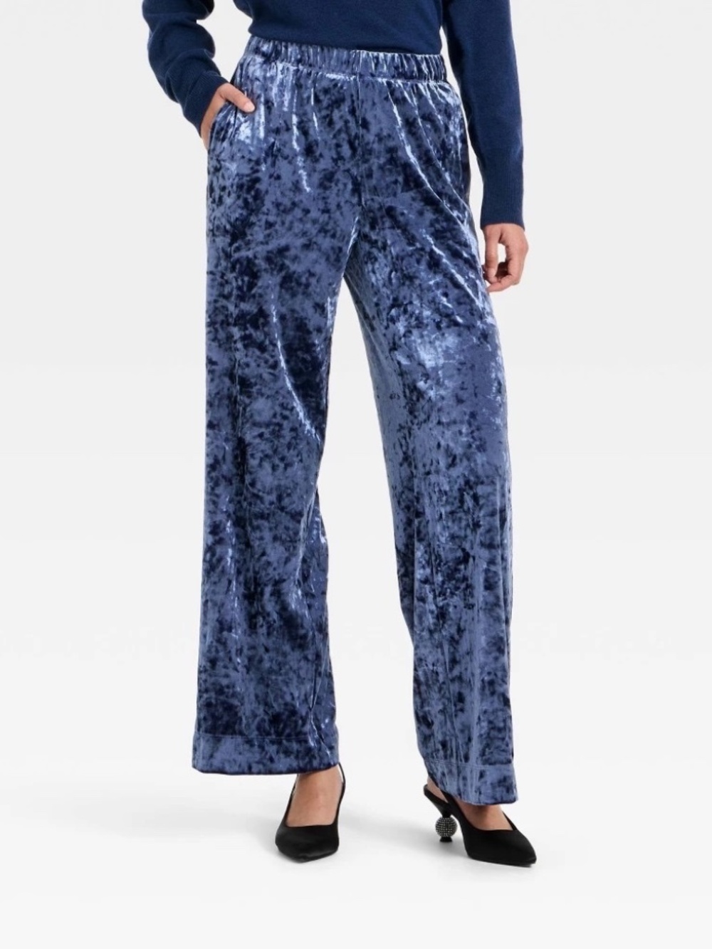 Women's Crushed Velour Pull-on Pants